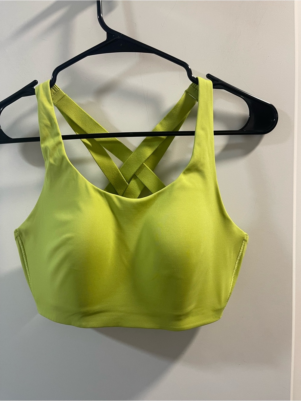 lululemon athletica Lime Green Crisscross Sports Bra
